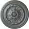 Ekena Millwork Chester Ceiling Medallion (Fits Canopies up to 2 1/4"), Hand-Painted Platinum, 15 3/4"OD x 1 7/8"P CM15CHPLS - alternate 1